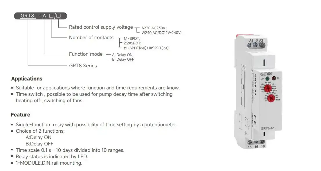 Quy cách đặt tên timer GEYA