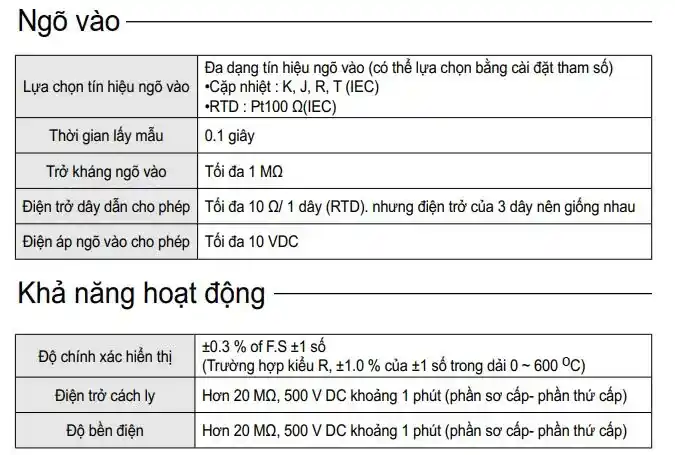 Thông số ax4-1a
