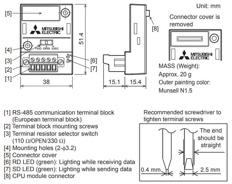 bo truyền thông FX5-485-BD