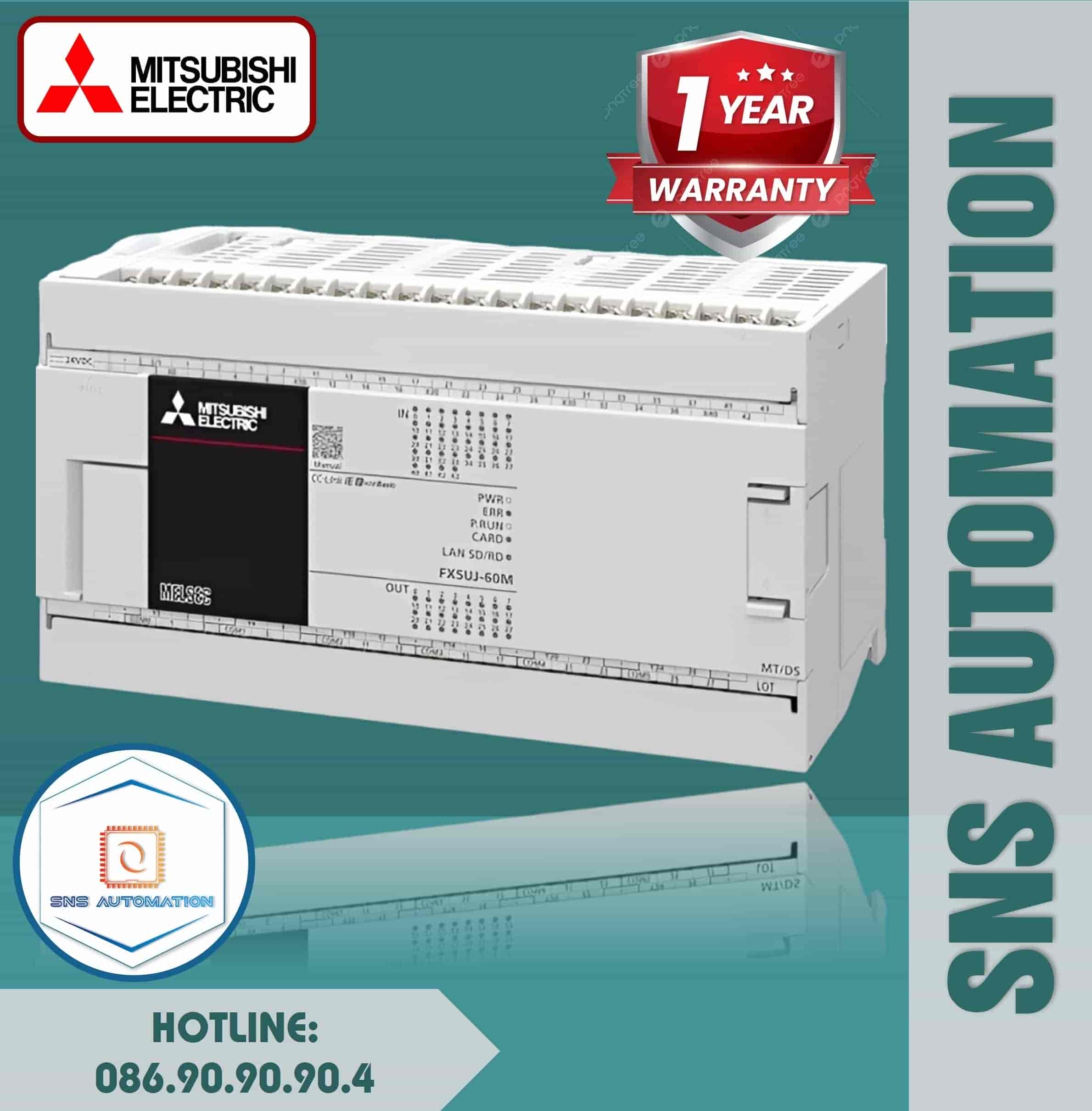 Bộ lập trình plc FX5U-60MR