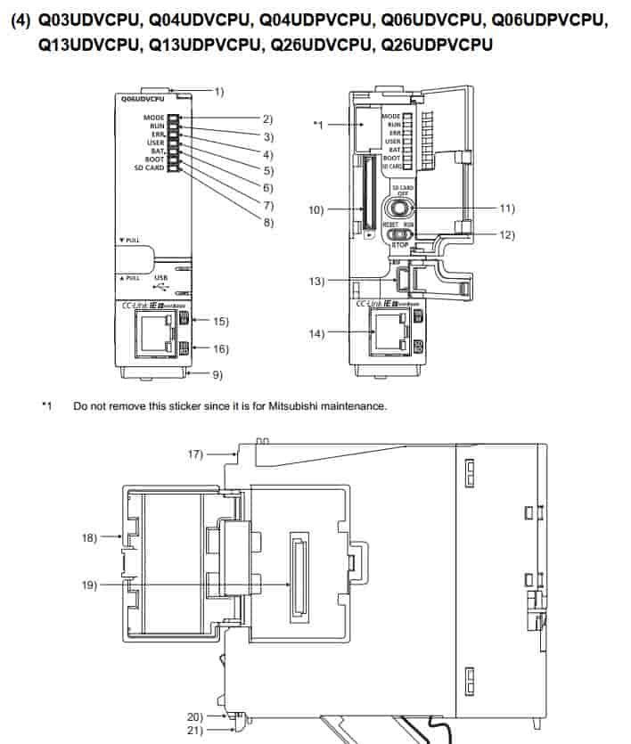 plc mitsubishi Q03UDVCPU