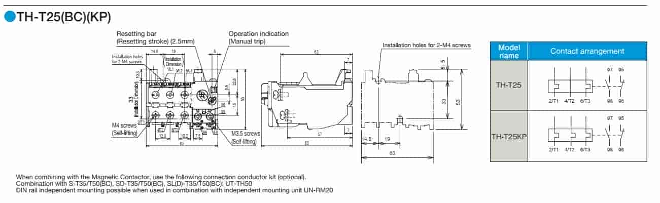 rơ le nhiệt mitsubishi TH-T100 82A