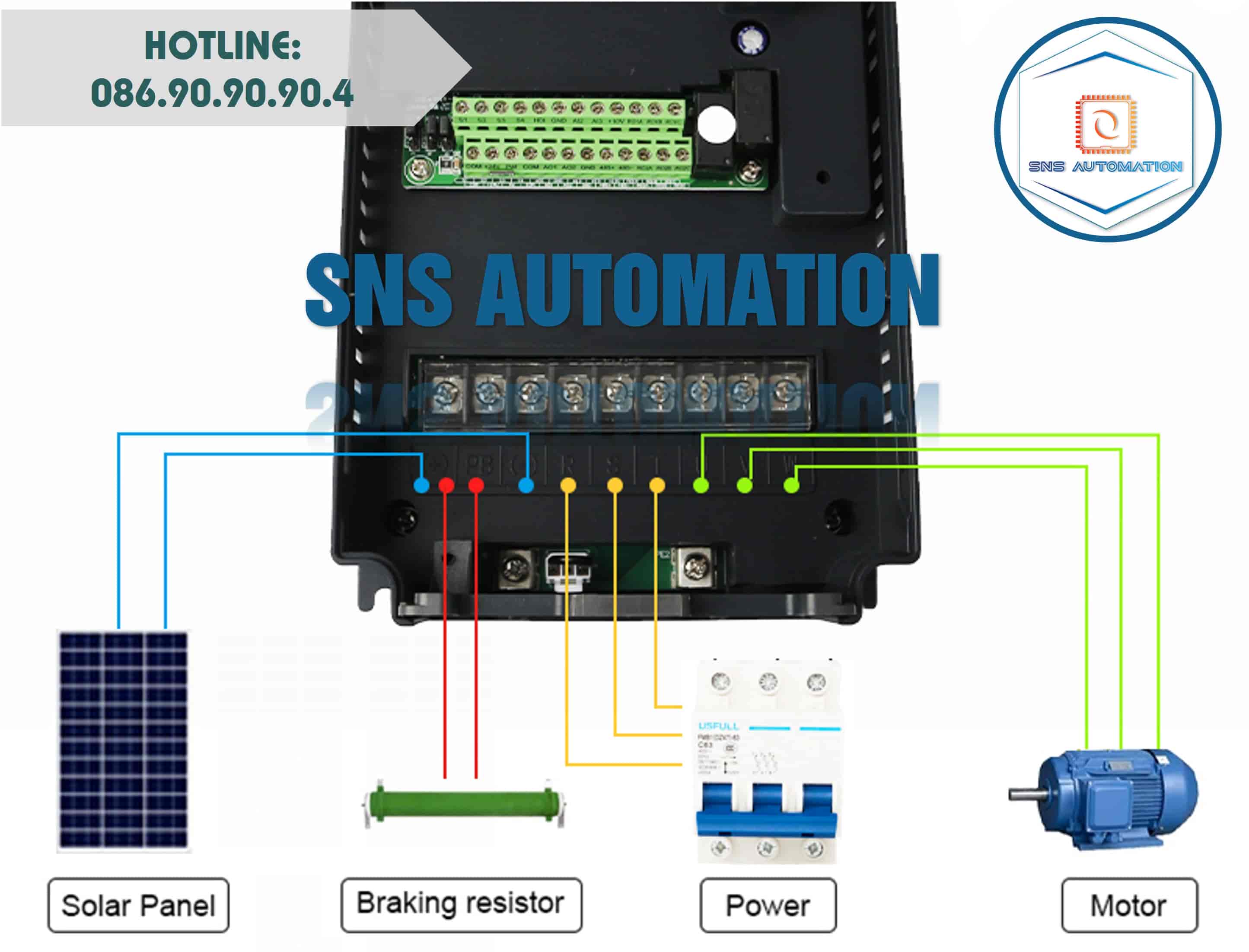 mạch điều khiển biến tần solar